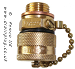 Small Standard Femco Drain Plug with a Chain